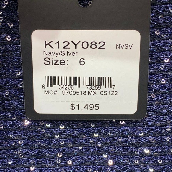 St. John Navy/Silver Glimmering Sequin Embellished - Picture 4 of 10